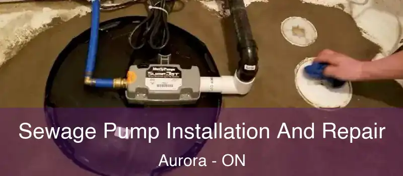  Sewage Pump Installation And Repair Aurora - ON